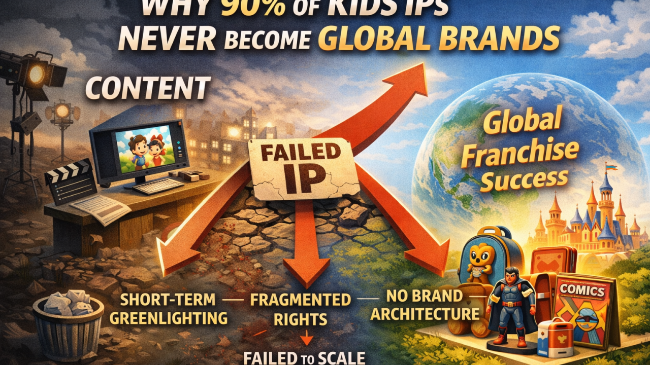 From Content to Franchise: Why 90% of Kids IPs Never Become Brands.