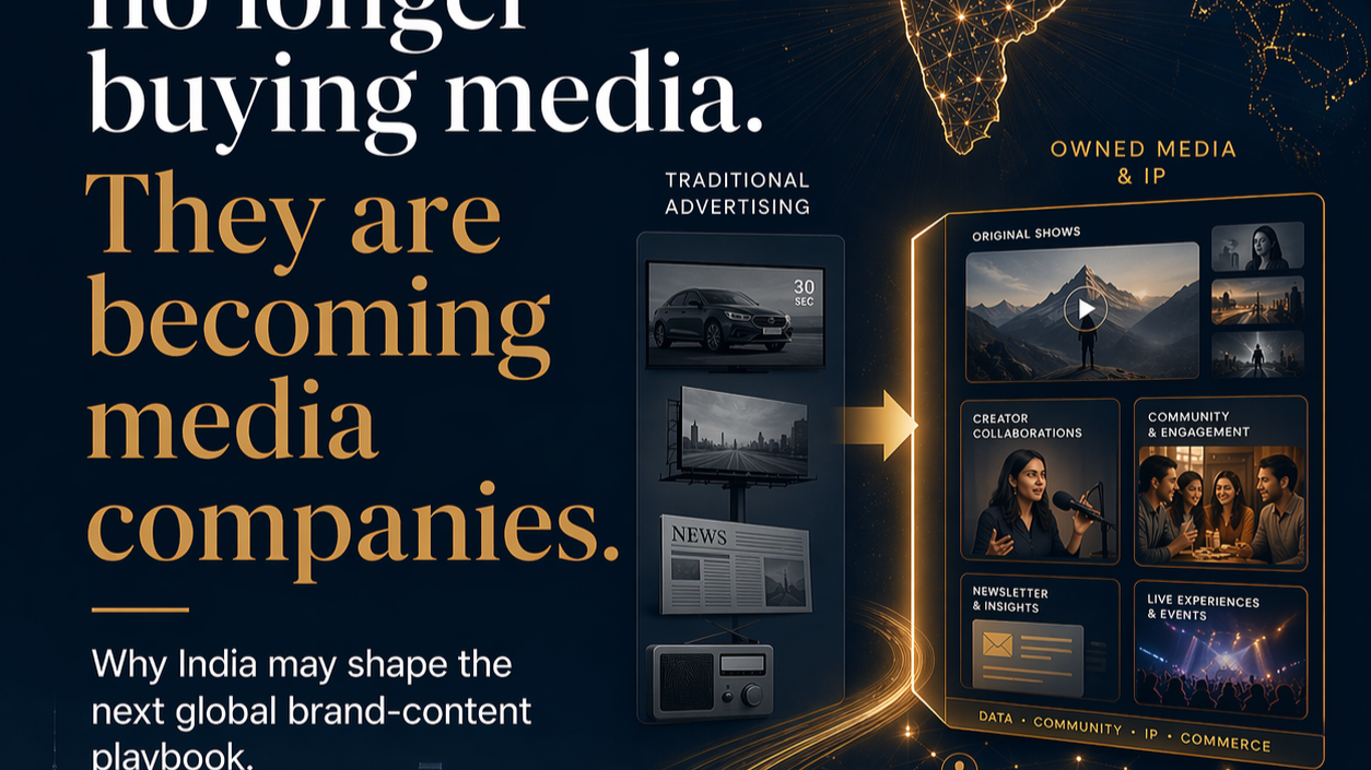 Brands are no longer just buying media. They are becoming media companies.